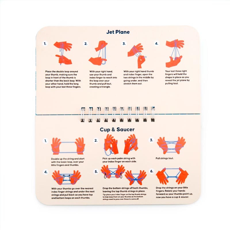Juego de Figuras de Cuerdas con las Manos de Kikkerland - Aúpa Organics