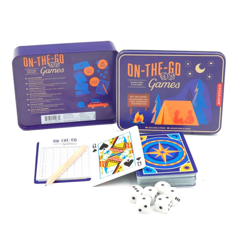 "On the Go" Caja de Juegos Portátil de Kikkerland - Aúpa Organics