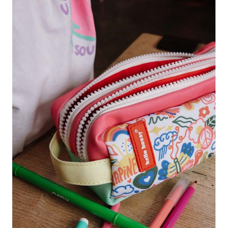 Estuche de Doble Compartimento de Poliéster Reciclado de Hello Hossy - Aúpa Organics