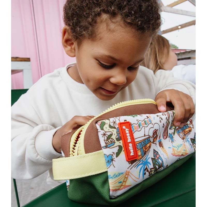 Estuche de Doble Compartimento de Poliéster Reciclado de Hello Hossy - Aúpa Organics