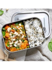 Fiambrera Hermética de Acero Inoxidable 800 ml - Aúpa Organics