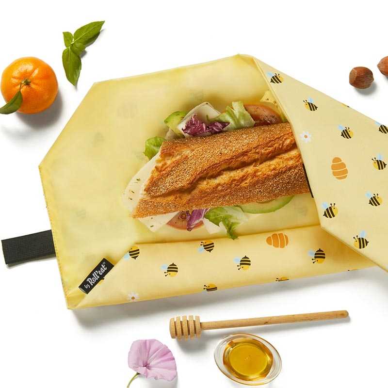 Porta Bocadillos Boc&Roll Bee - Aúpa Organics