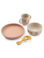 Vajilla Infantil de Silicona Premium "Cats and Dogs" de Liewood - Aúpa Organics