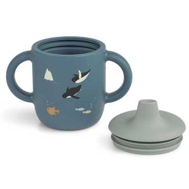 Taza de Aprendizaje de Silicona Premium "Artic Sea" de Liewood - Aúpa Organics