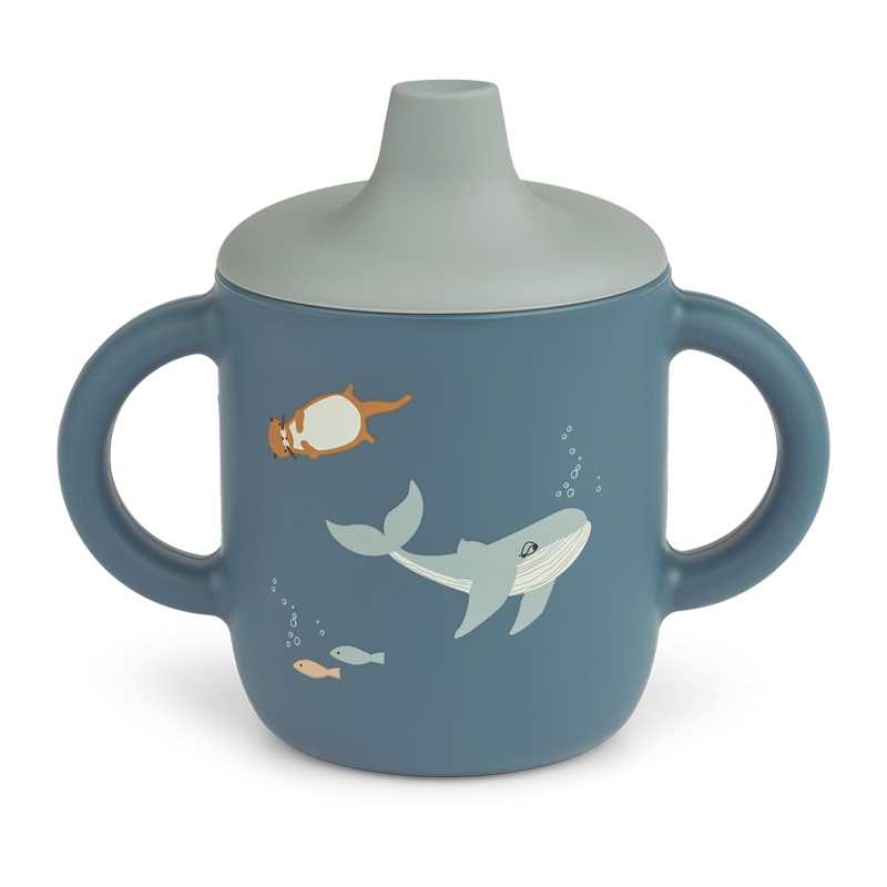 Taza de Aprendizaje de Silicona Premium "Artic Sea" de Liewood - Aúpa Organics