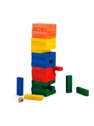 Jenga de Colores en Madera de Moulin Roty - Aúpa Organics