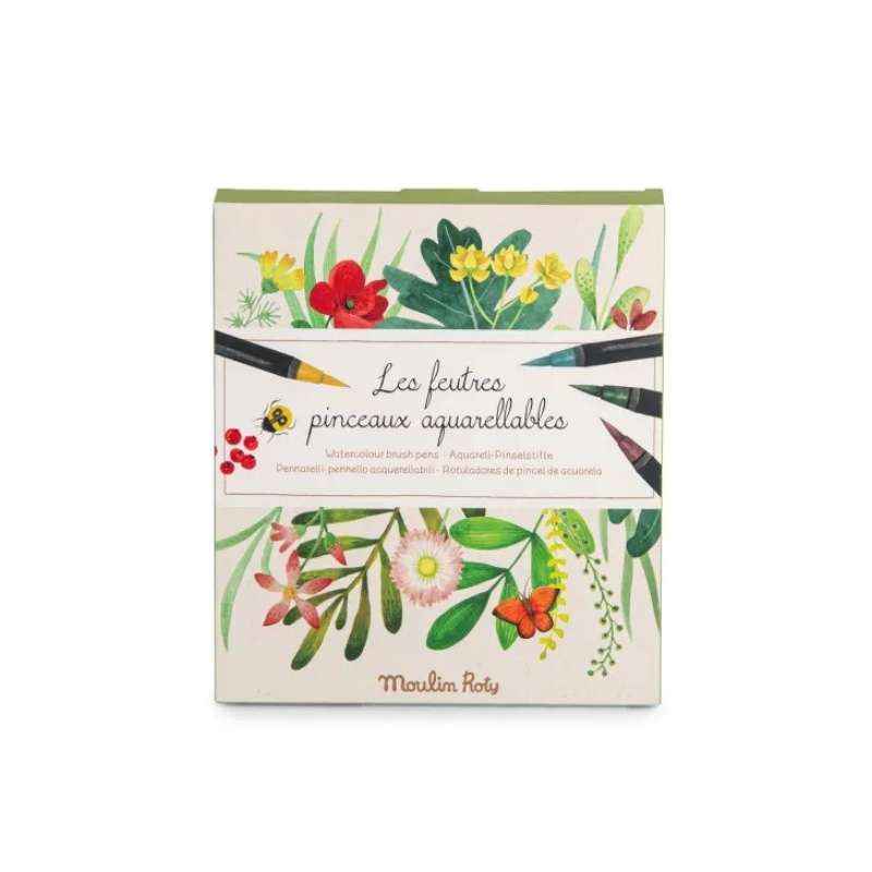 Set de 12 Rotuladores Acuarelables + Pincel de Agua - Aúpa Organics