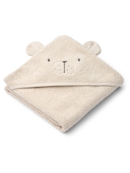 Toalla con Capucha Oso Polar Algodón Orgánico Liewood - Aúpa Organics