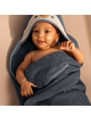 Toalla con Capucha Pingüino Algodón Orgánico Liewood - Aúpa Organics