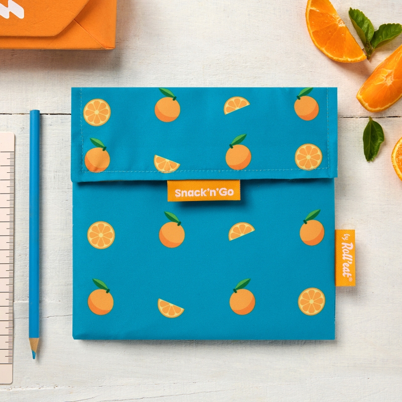 Porta Snacks Snack&Go Naranja - Aúpa Organics