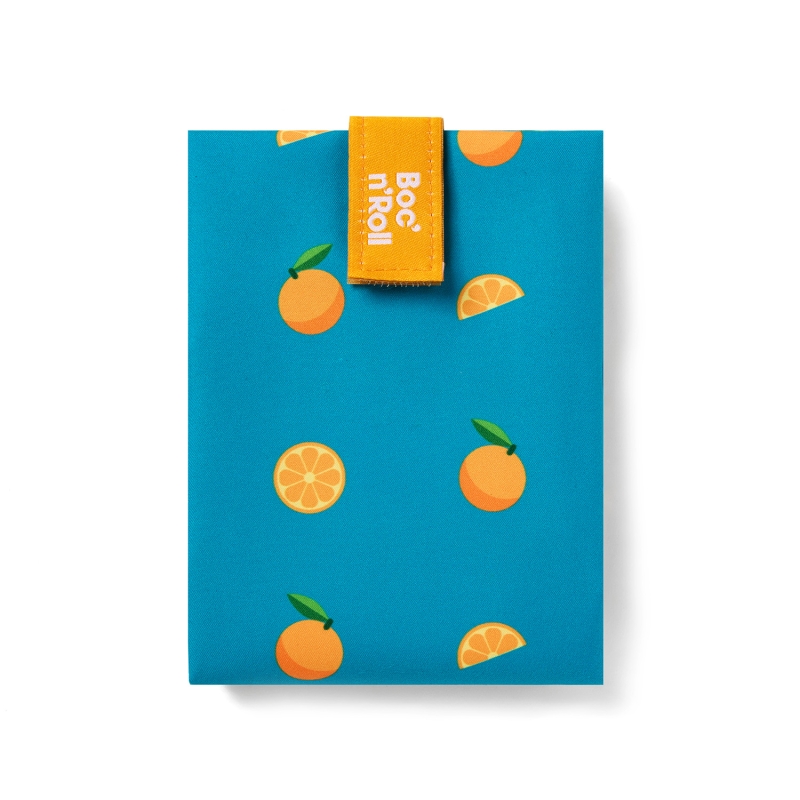 Porta Bocadillos Boc&Roll Naranja - Aúpa Organics