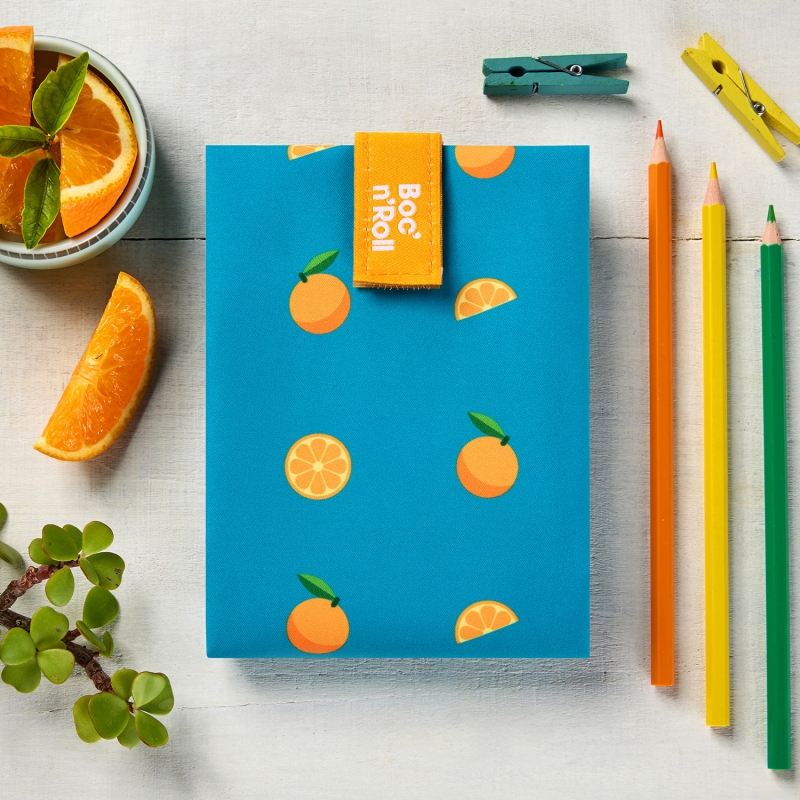 Porta Bocadillos Boc&Roll Naranja - Aúpa Organics