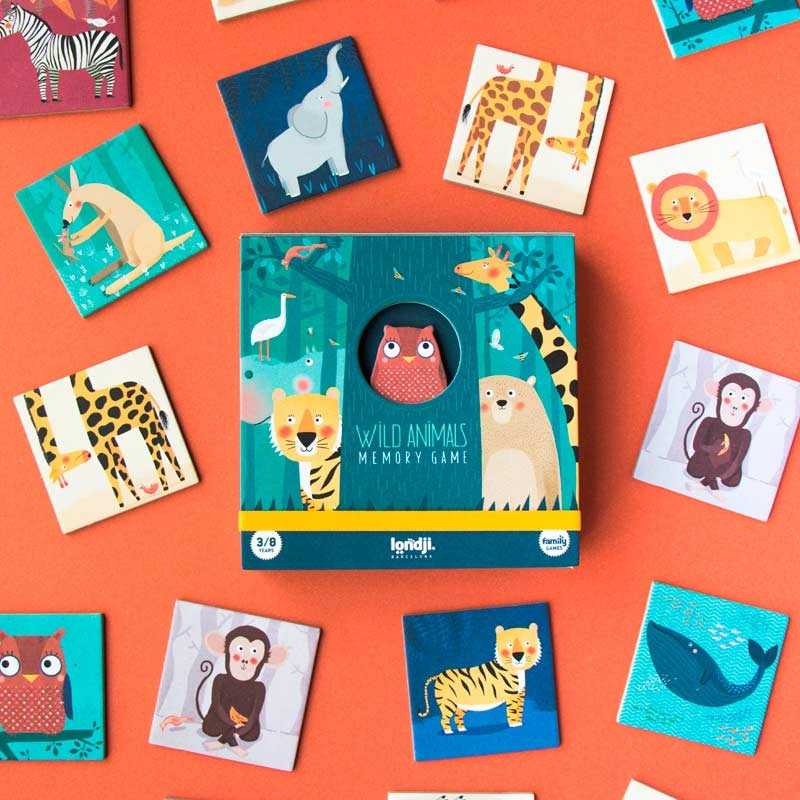 Wild Animals. Juego de Memoria de Londji - Aúpa Organics