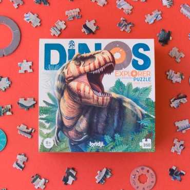 Puzzle de 350 piezas Dinos Explorer de Londji - Aúpa Organics