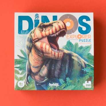 Puzzle de 350 piezas Dinos Explorer de Londji - Aúpa Organics