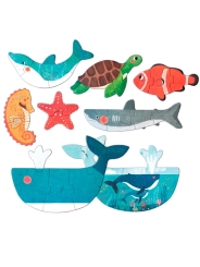 7 Puzzles progresivos Blue de Londji - Aúpa Organics