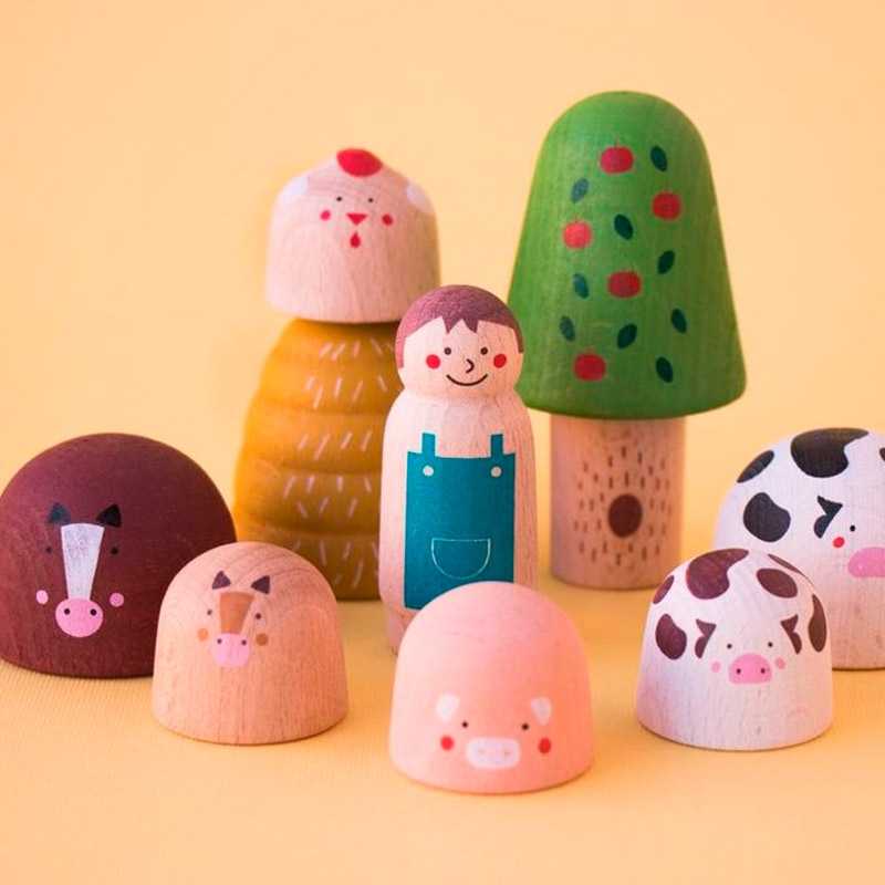 Juguete de Madera Wooden World Farm de Londji - Aúpa Organics