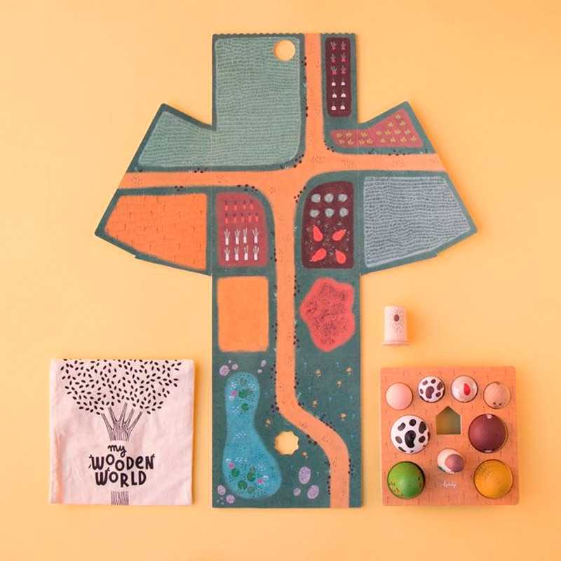 Juguete de Madera Wooden World Farm de Londji - Aúpa Organics