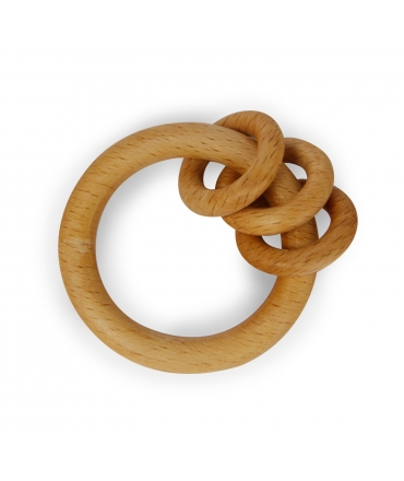 Sonajero Anillas de Madera