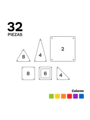 Juego de Construcciones Magnéticas de 32 Piezas Imanix - Aúpa Organics