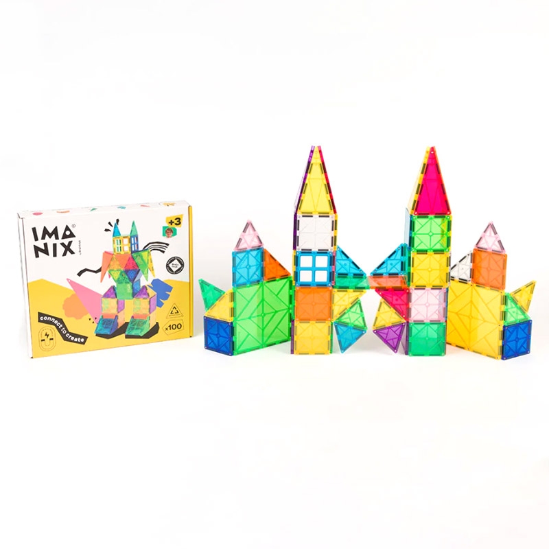 Juego de Construcciones Magnéticas de 100 Piezas Imanix - Aúpa Organics