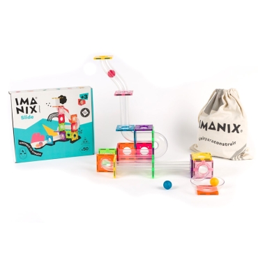 Imanix Tobogán 50 piezas – Set magnético para crear circuitos - Aúpa Organics