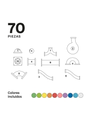 Imanix Tobogán 70 piezas – Set magnético para crear circuitos - Aúpa Organics