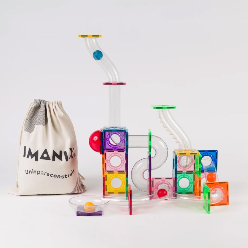 Imanix Tobogán 70 piezas – Set magnético para crear circuitos - Aúpa Organics