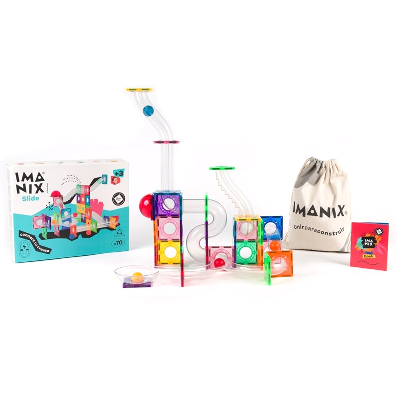 Imanix Tobogán 70 piezas – Set magnético para crear circuitos - Aúpa Organics