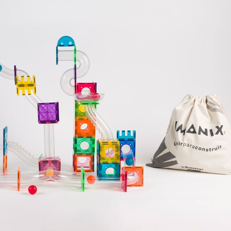 Imanix Tobogán 134 piezas – Set magnético para crear circuitos - Aúpa Organics
