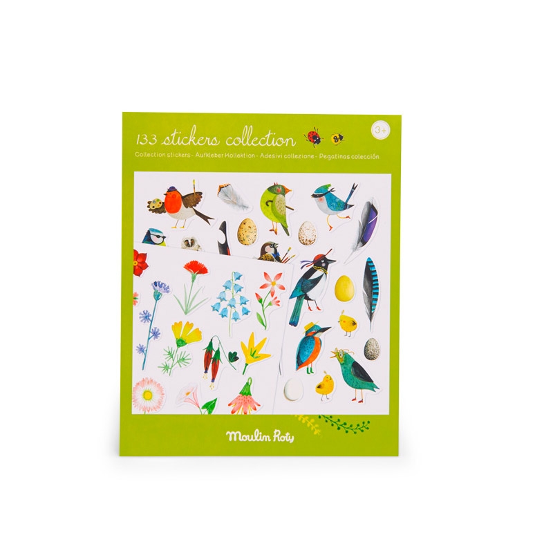 Pegatinas de naturaleza "El botanista" Moulin Roty - Aúpa Organics