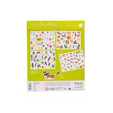 Pegatinas de naturaleza "El botanista" Moulin Roty - Aúpa Organics