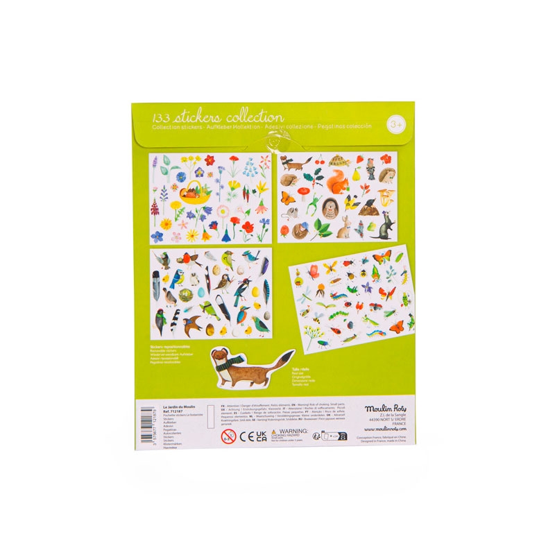 Pegatinas de naturaleza "El botanista" Moulin Roty - Aúpa Organics