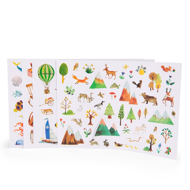 Pegatinas de naturaleza "El explorador" Moulin Roty - Aúpa Organics