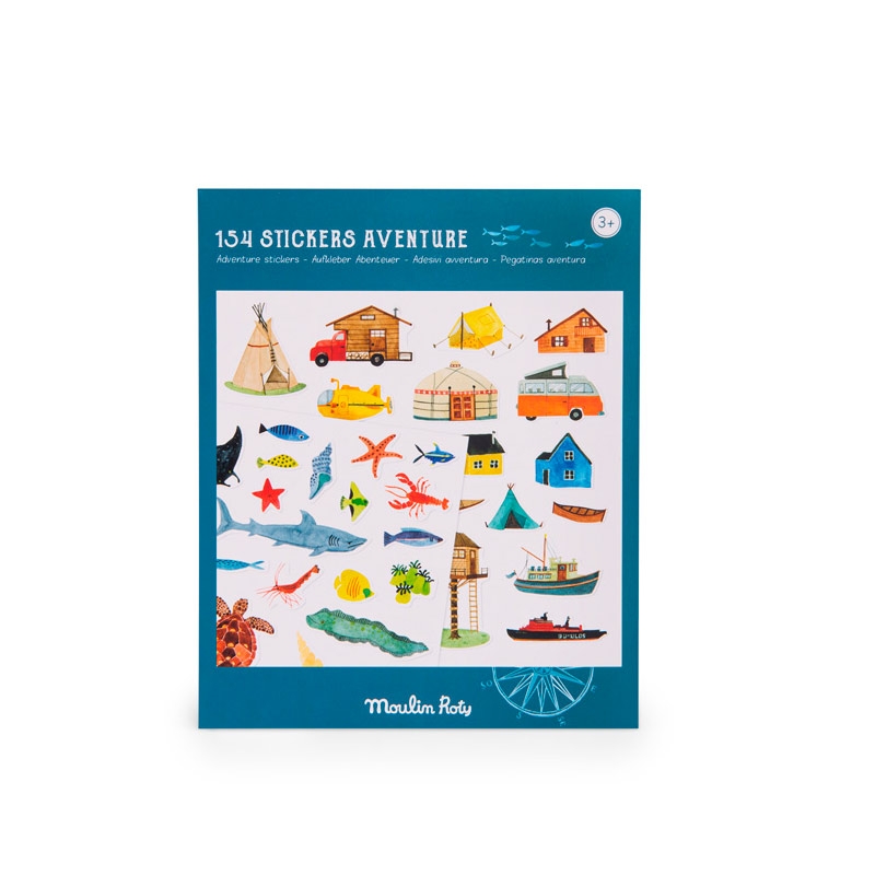 Pegatinas de naturaleza "El explorador" Moulin Roty - Aúpa Organics