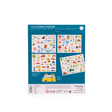 Pegatinas de naturaleza "El explorador" Moulin Roty - Aúpa Organics