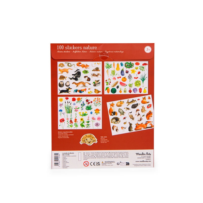 Pegatinas de naturaleza "El jardinero" Moulin Roty - Aúpa Organics