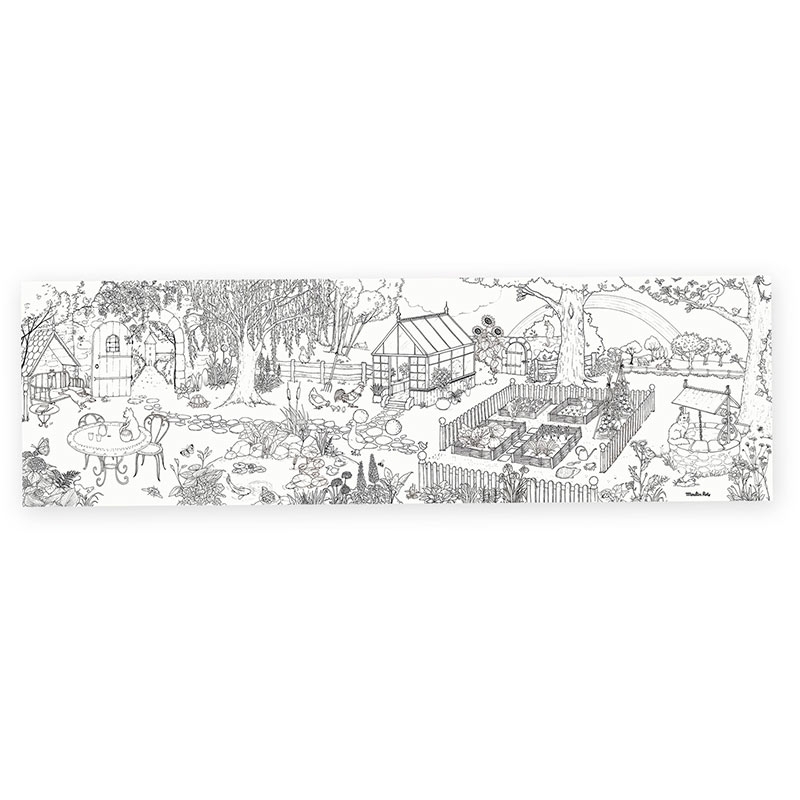 Póster para Colorear "El jardinero" Moulin Roty - Aúpa Organics