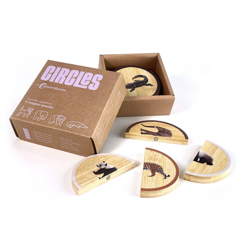 Circles "Animales Salvajes" Rompecabezas magnético Nowordbooks - Aúpa Organics