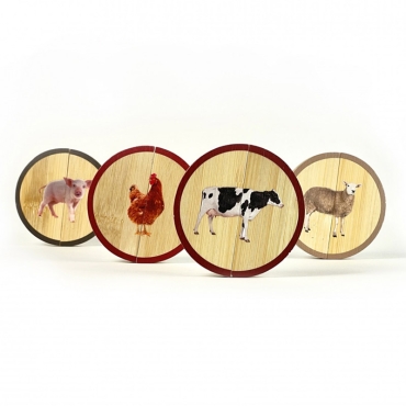 Circles "Animales de la Granja" Rompecabezas magnético Nowordbooks - Aúpa Organics