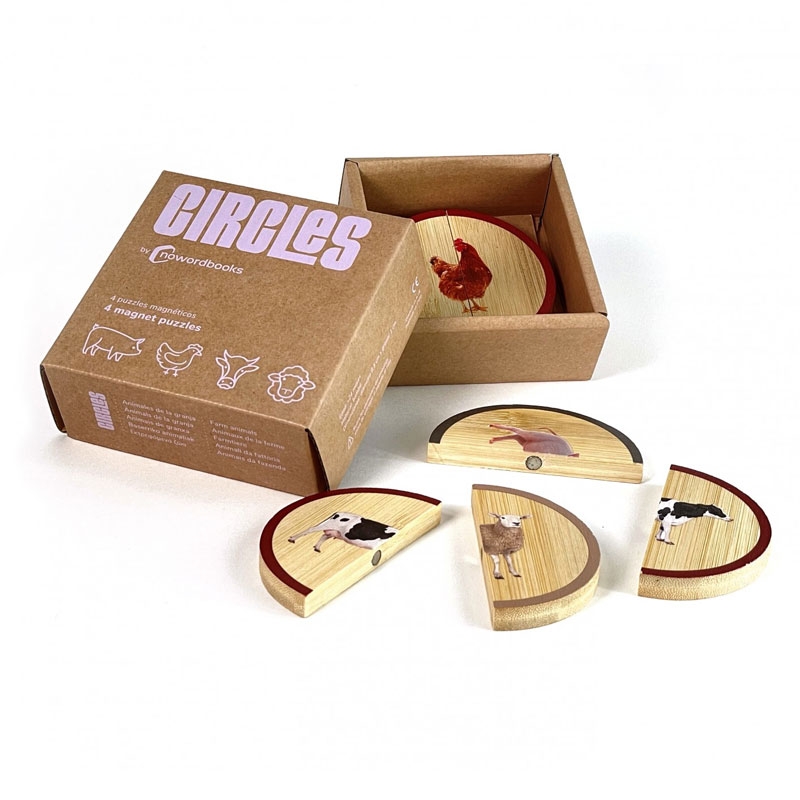 Circles "Animales de la Granja" Rompecabezas magnético Nowordbooks - Aúpa Organics