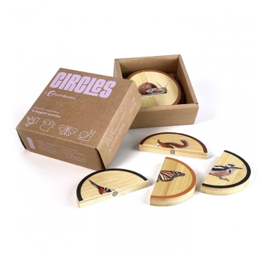 Circles "Animales del Bosque" Rompecabezas magnético Nowordbooks - Aúpa Organics