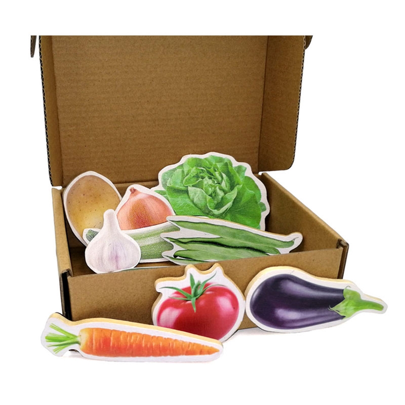 10 Imanes de Madera "Hortalizas" Nowordbooks - Aúpa Organics