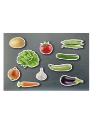 10 Imanes de Madera "Hortalizas" Nowordbooks - Aúpa Organics