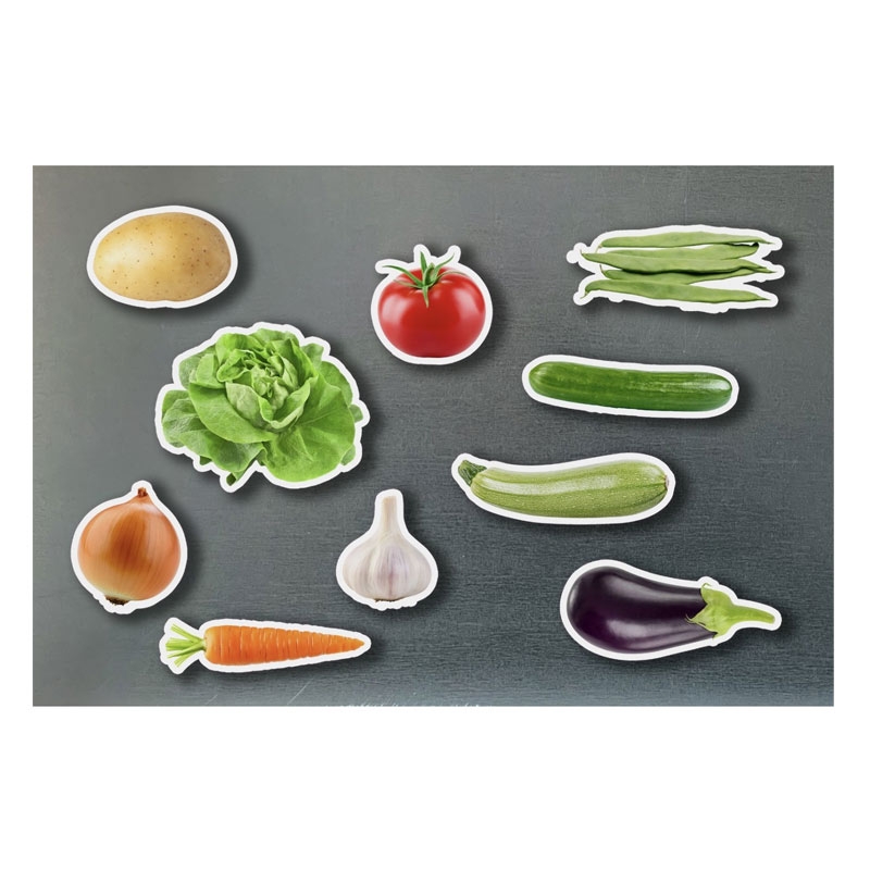 10 Imanes de Madera "Hortalizas" Nowordbooks - Aúpa Organics