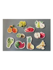 10 Imanes de Madera "Frutas" Nowordbooks - Aúpa Organics