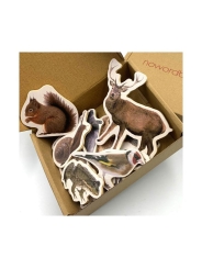 10 Imanes de Madera "Animales del Bosque" Nowordbooks - Aúpa Organics