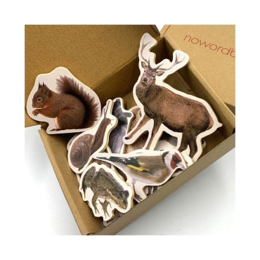 10 Imanes de Madera "Animales del Bosque" Nowordbooks - Aúpa Organics