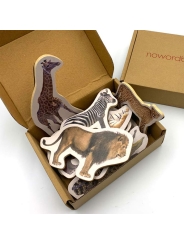 10 Imanes de Madera "Animales Salvajes" Nowordbooks - Aúpa Organics