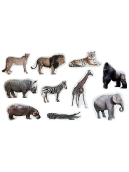 10 Imanes de Madera "Animales Salvajes" Nowordbooks - Aúpa Organics